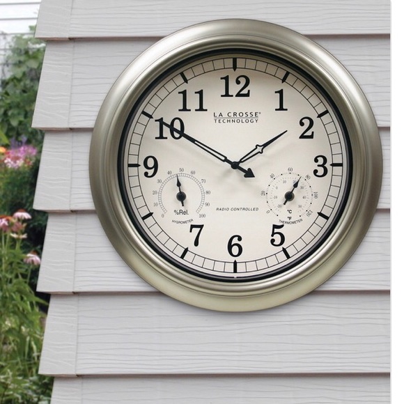 NWT Lacrosse Technology 20” Atomic Temp Wall clock - Main Image